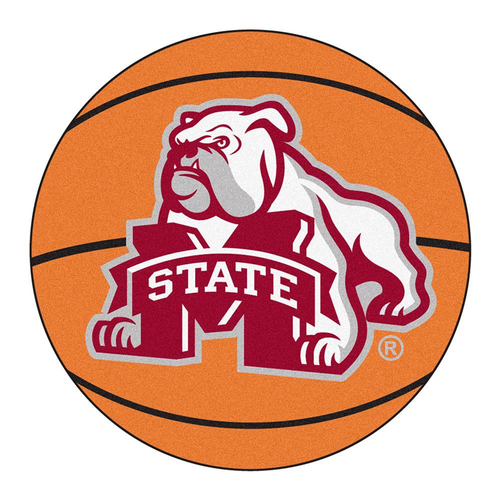 Mississippi State Bulldogs Ncaa "basketball" Round Floor Mat (29")