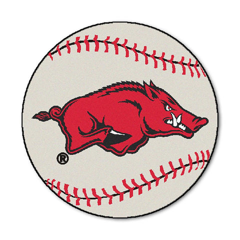 Arkansas Razorbacks Ncaa "baseball" Round Floor Mat (29")