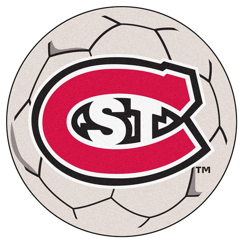 Saint Cloud State Huskies Ncaa "soccer Ball" Round Floor Mat (29")