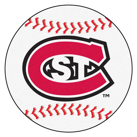 Saint Cloud State Huskies Ncaa "baseball" Round Floor Mat (29")
