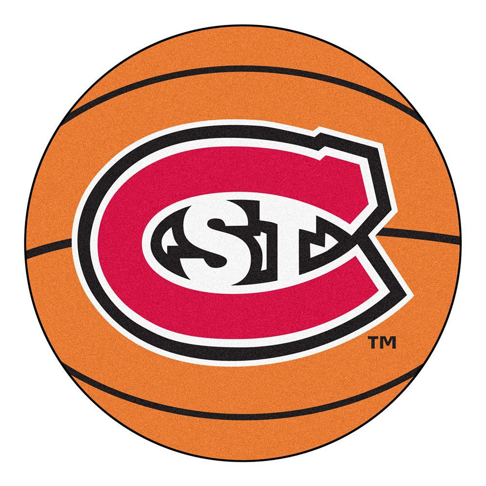 Saint Cloud State Huskies Ncaa "basketball" Round Floor Mat (29")