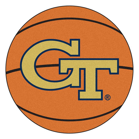 Georgia Tech Yellowjackets Ncaa "basketball" Round Floor Mat (29")