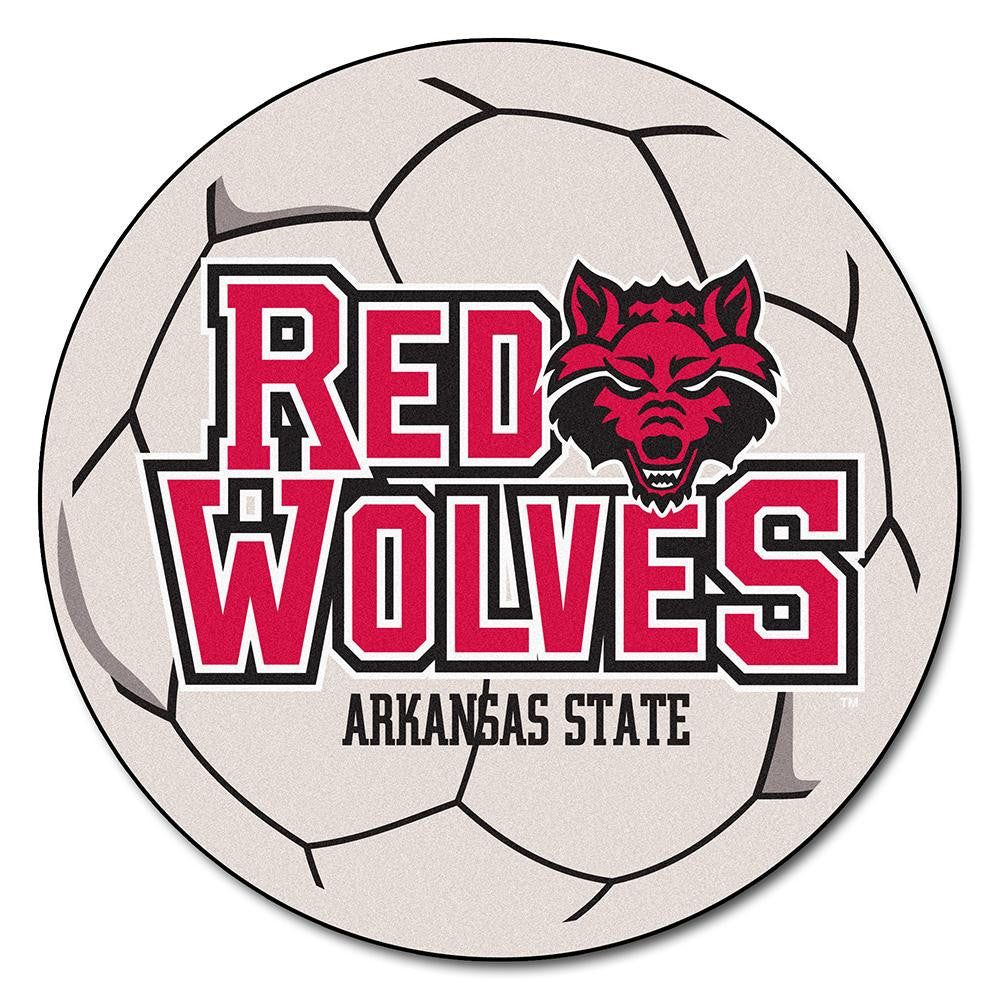 Arkansas State Red Wolves Ncaa "soccer Ball" Round Floor Mat (29")