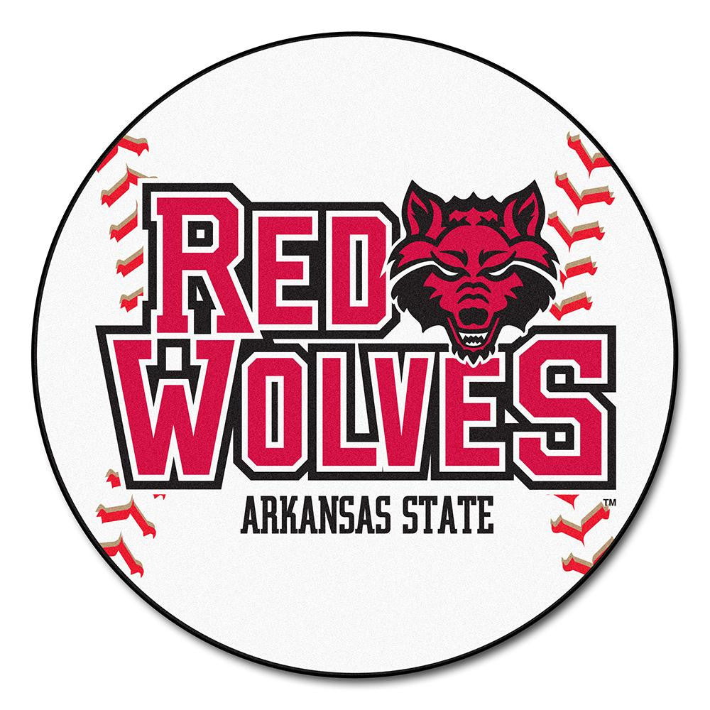 Arkansas State Red Wolves Ncaa "baseball" Round Floor Mat (29")