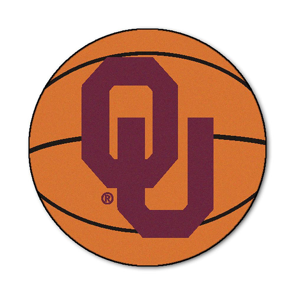 Oklahoma Sooners Ncaa "basketball" Round Floor Mat (29")