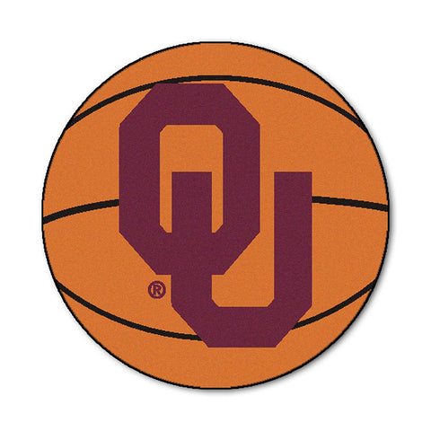 Oklahoma Sooners Ncaa "basketball" Round Floor Mat (29")