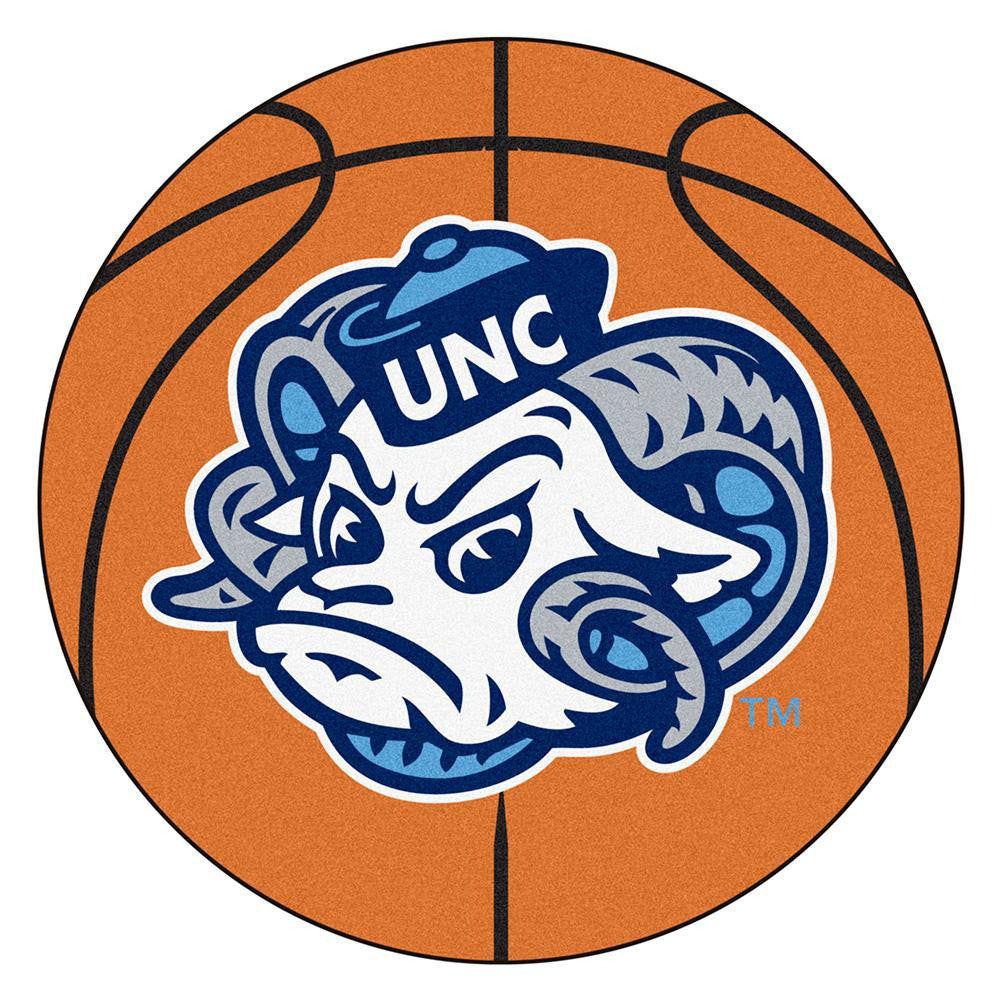 Unc - Chapel Hill Ncaa "basketball" Round Floor Mat (29") Ram Logo