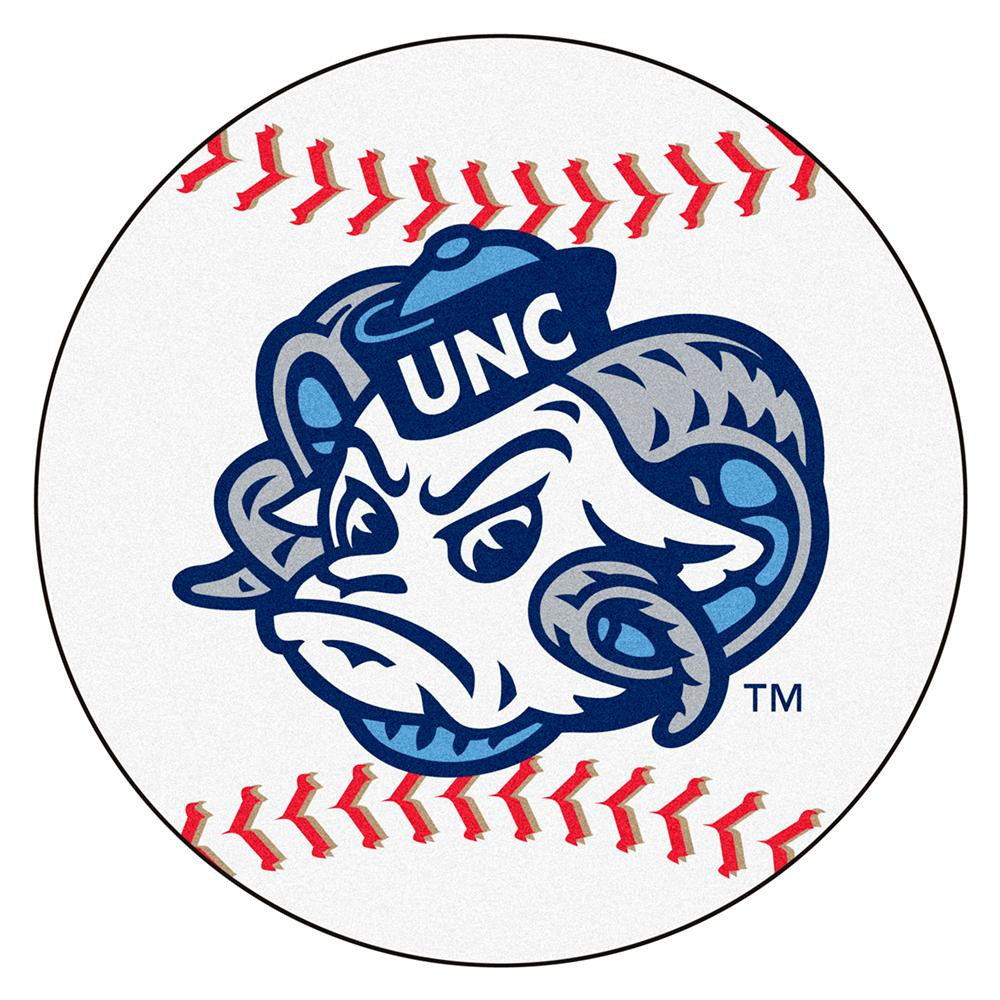 Unc - Chapel Hill Ncaa "baseball" Round Floor Mat (29") Ram Logo