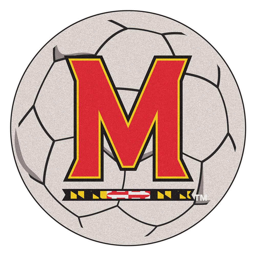 Maryland Terps Ncaa "soccer Ball" Round Floor Mat (29")