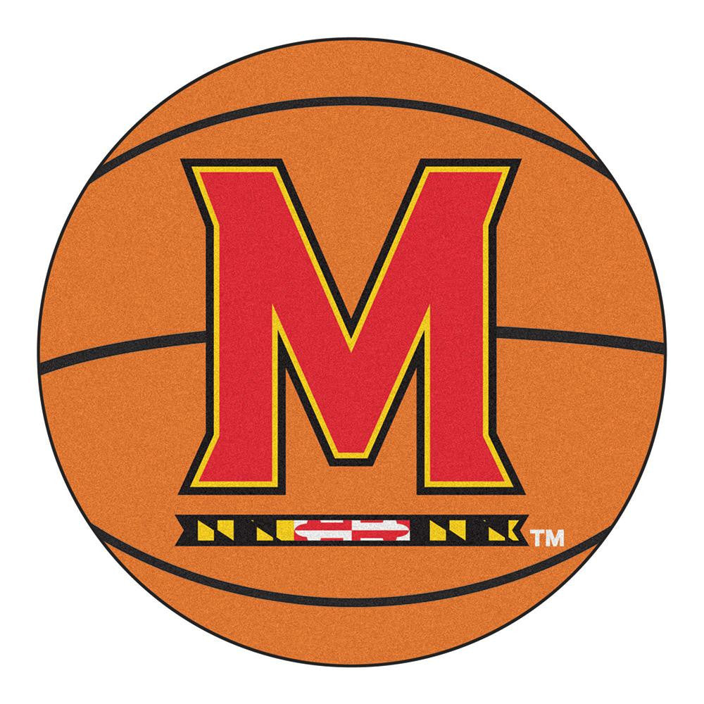 Maryland Terps Ncaa "basketball" Round Floor Mat (29")