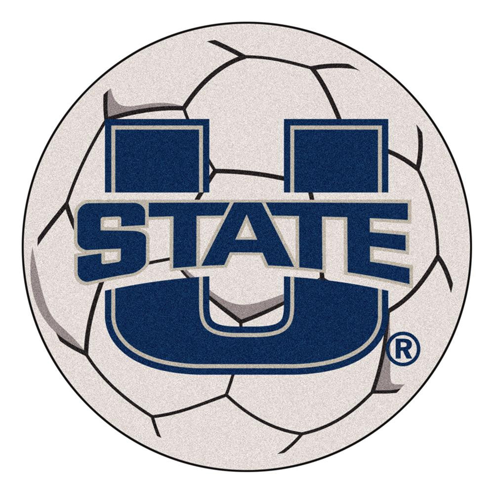 Utah State Aggies Ncaa "soccer Ball" Round Floor Mat (29")