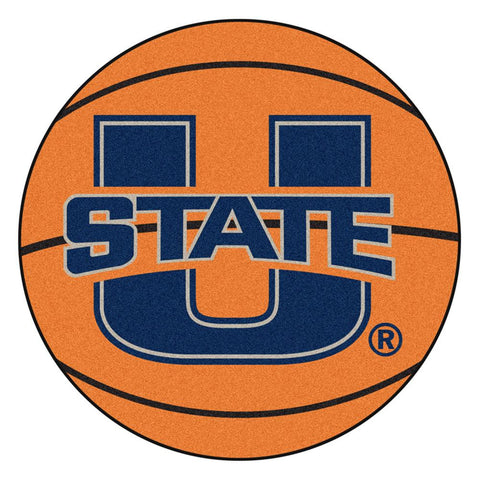 Utah State Aggies Ncaa "basketball" Round Floor Mat (29")