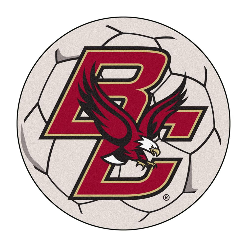 Boston College Golden Eagles Ncaa "soccer Ball" Round Floor Mat (29")