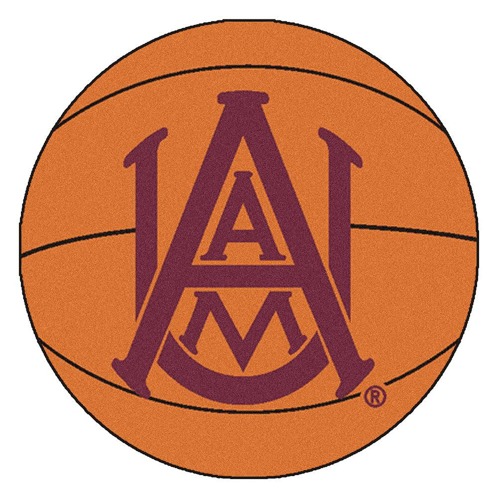 Alabama A&m Bulldogs Ncaa "basketball" Round Floor Mat (29")