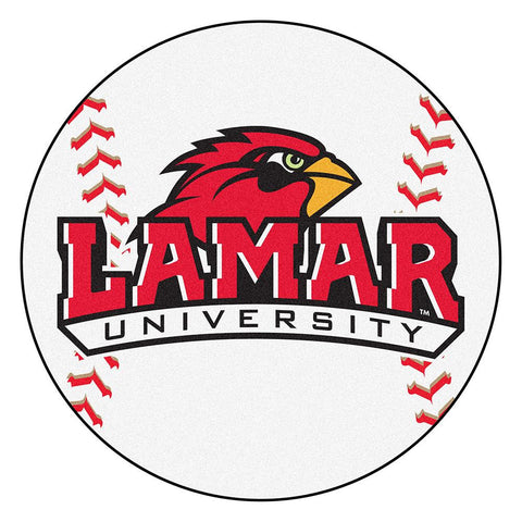 Lamar Cardinals Ncaa "baseball" Round Floor Mat (29")