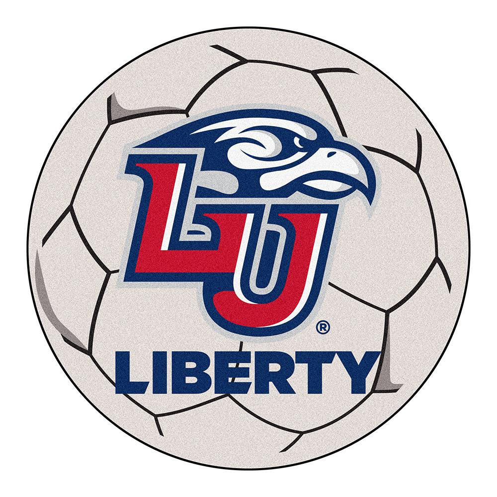 Liberty Flames Ncaa "soccer Ball" Round Floor Mat (29")