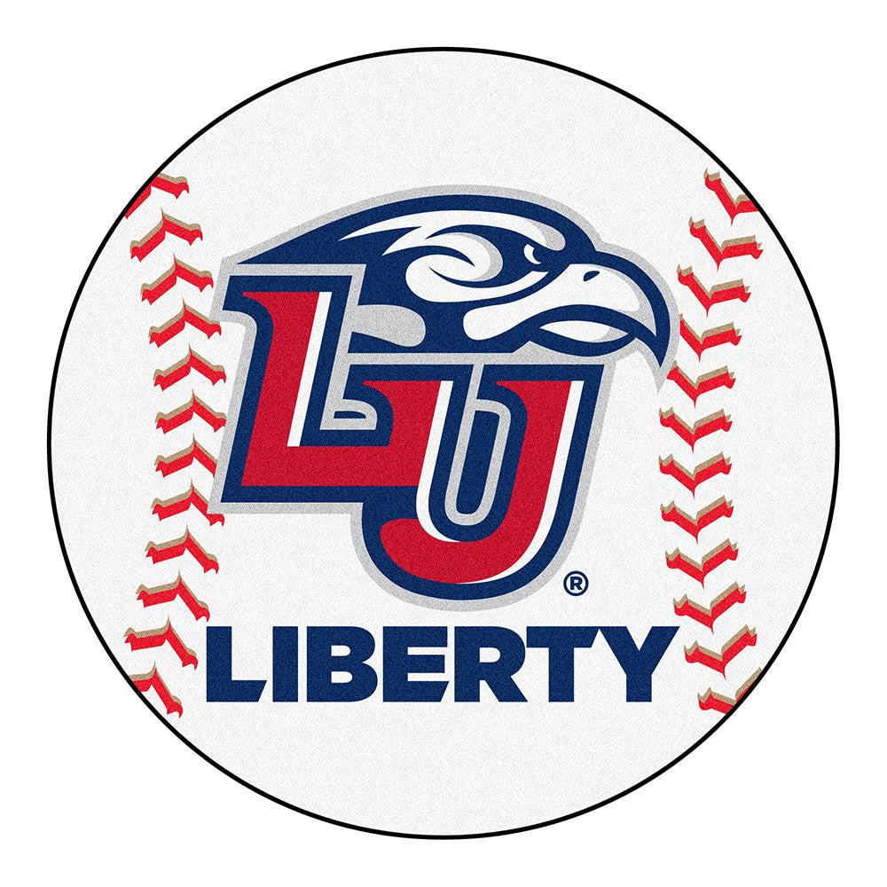 Liberty Flames Ncaa "baseball" Round Floor Mat (29")