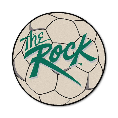 Slippery Rock Ncaa "soccer Ball" Round Floor Mat (29")