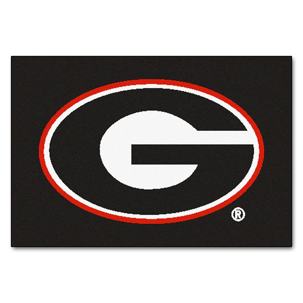 Georgia Bulldogs Ncaa "starter" Floor Mat (20"x30") G Logo On Black