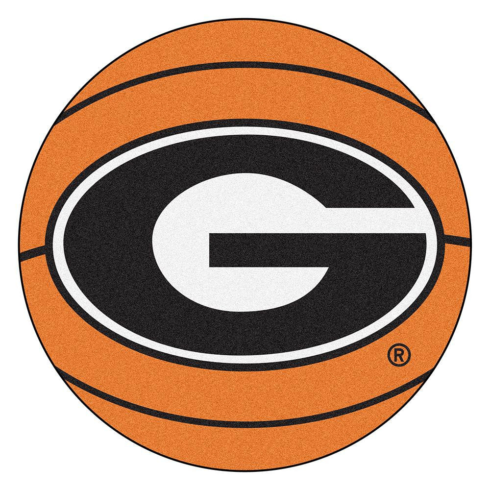 Georgia Bulldogs Ncaa "basketball" Round Floor Mat (29")