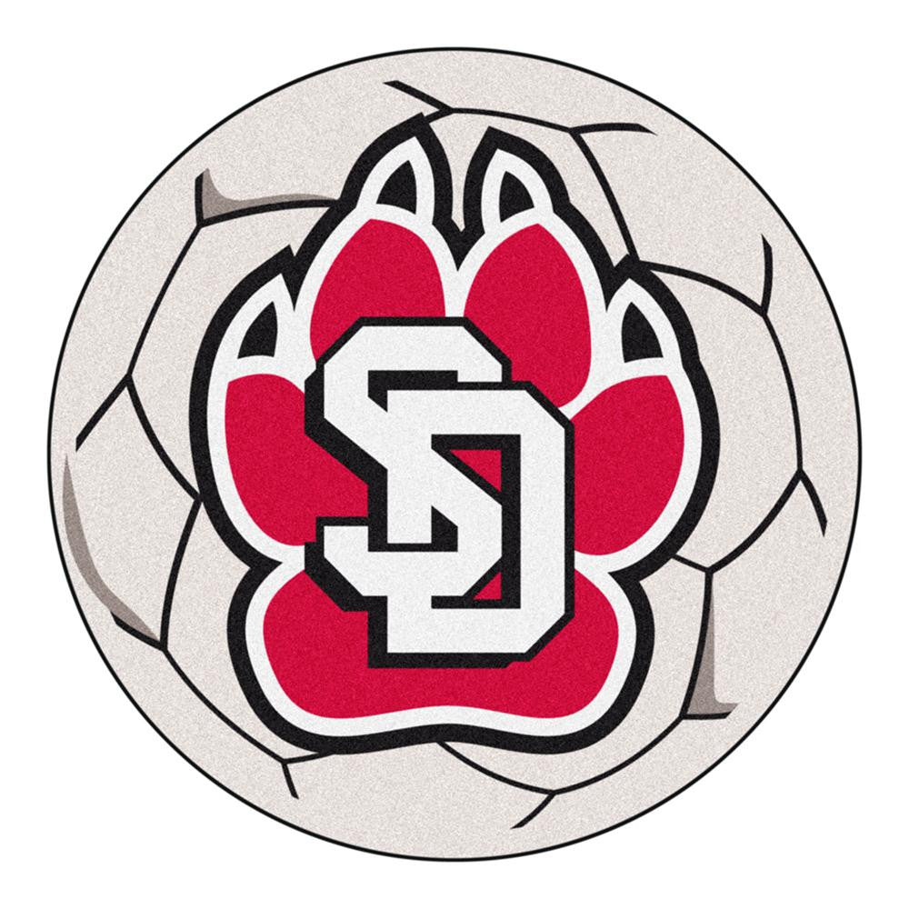 South Dakota Coyotes Ncaa "soccer Ball" Round Floor Mat (29")