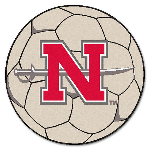 Nicholls State Colonels Ncaa "soccer Ball" Round Floor Mat (29")