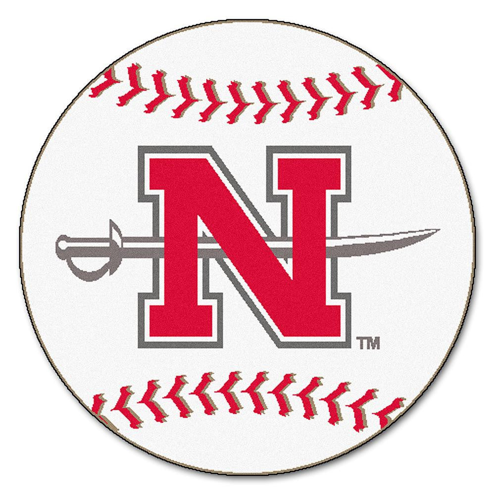 Nicholls State Colonels Ncaa "baseball" Round Floor Mat (29")