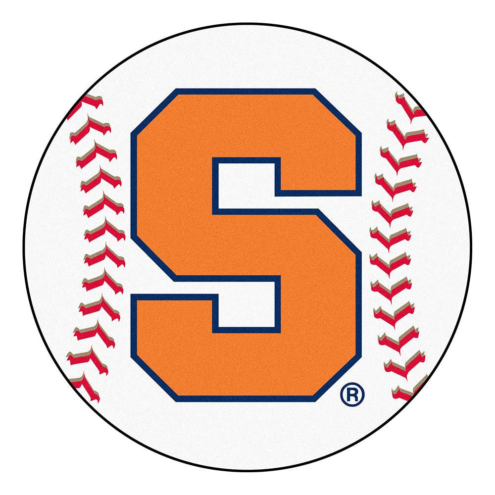 Syracuse Orangemen Ncaa "baseball" Round Floor Mat (29")