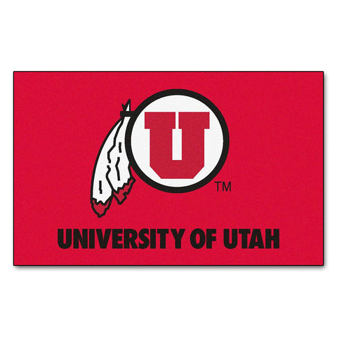 Utah Runnin Utes Ncaa "ulti-mat" Floor Mat (5x8')