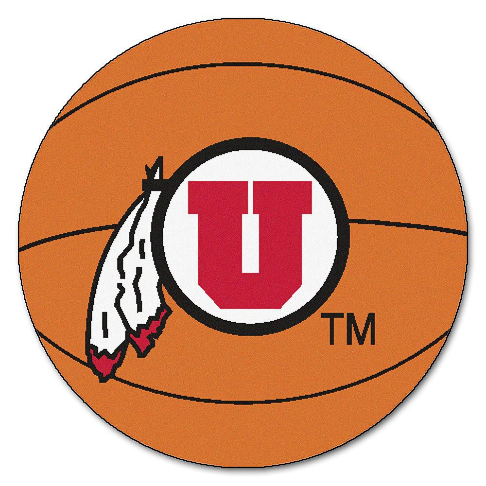 Utah Runnin Utes Ncaa "basketball" Round Floor Mat (29")