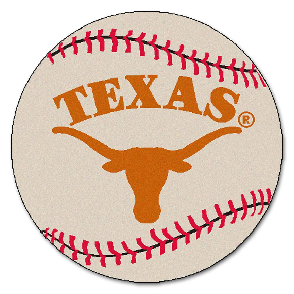 Texas Longhorns Ncaa "baseball" Round Floor Mat (29")