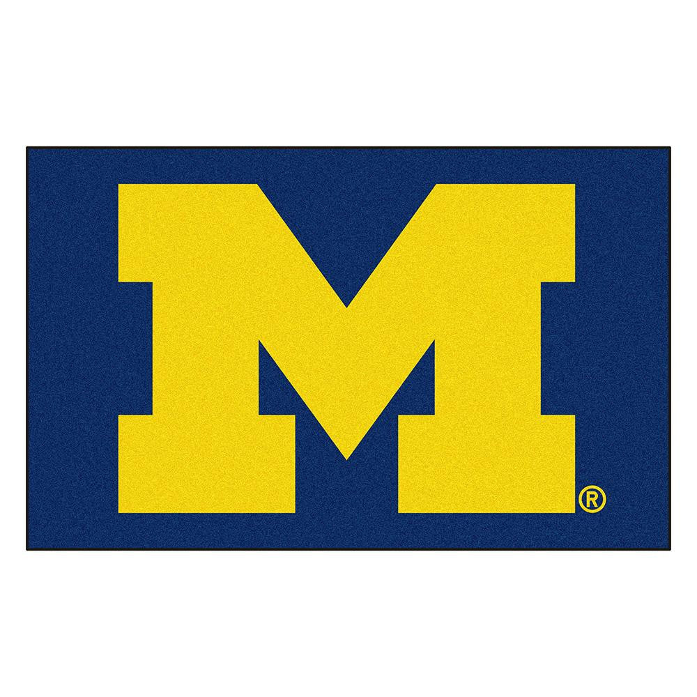 Michigan Wolverines Ncaa "ulti-mat" Floor Mat (5x8')