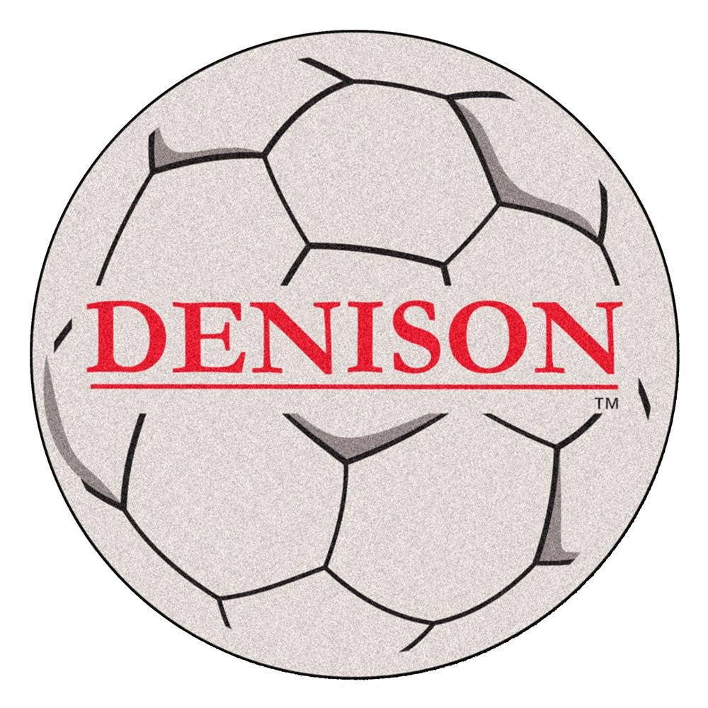 Denison Big Reds Ncaa "soccer Ball" Round Floor Mat (29")