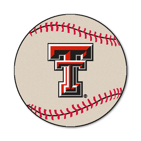 Texas Tech Red Raiders Ncaa "baseball" Round Floor Mat (29")