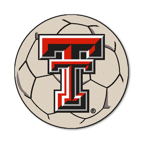 Texas Tech Red Raiders Ncaa "soccer Ball" Round Floor Mat (29")