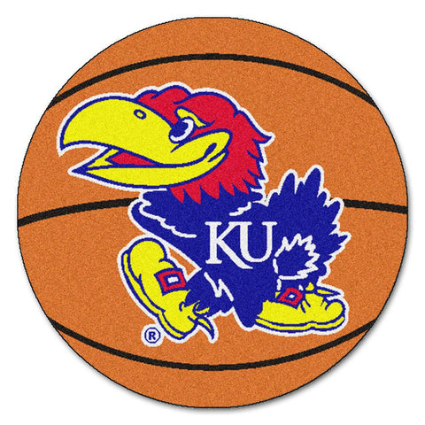 Kansas Jayhawks Ncaa "basketball" Round Floor Mat (29")