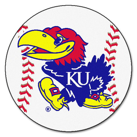 Kansas Jayhawks Ncaa "baseball" Round Floor Mat (29")