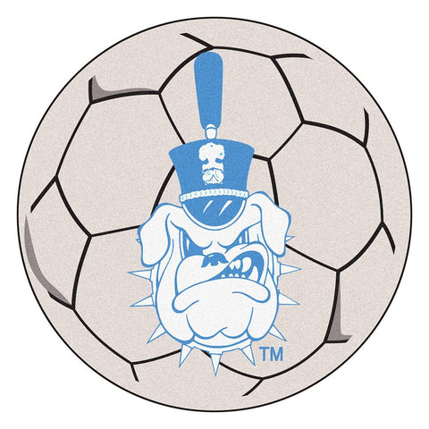 Citadel Bulldogs Ncaa "soccer Ball" Round Floor Mat (29")