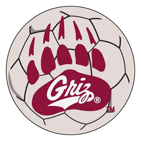 Montana Grizzlies Ncaa "soccer Ball" Round Floor Mat (29")