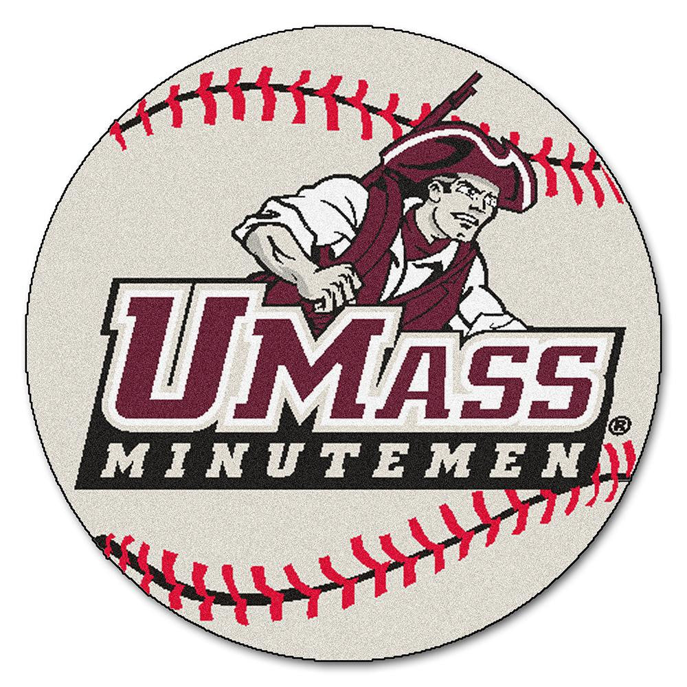 Massachusetts Minutemen Ncaa "baseball" Round Floor Mat (29")