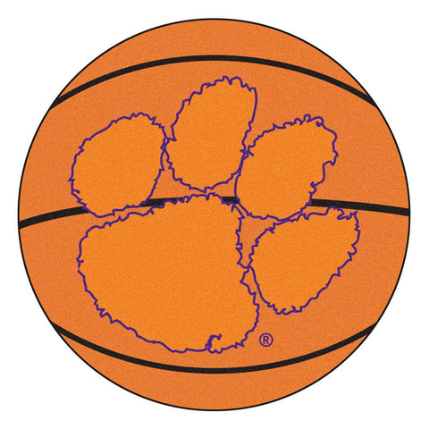 Clemson Tigers Ncaa "basketball" Round Floor Mat (29")