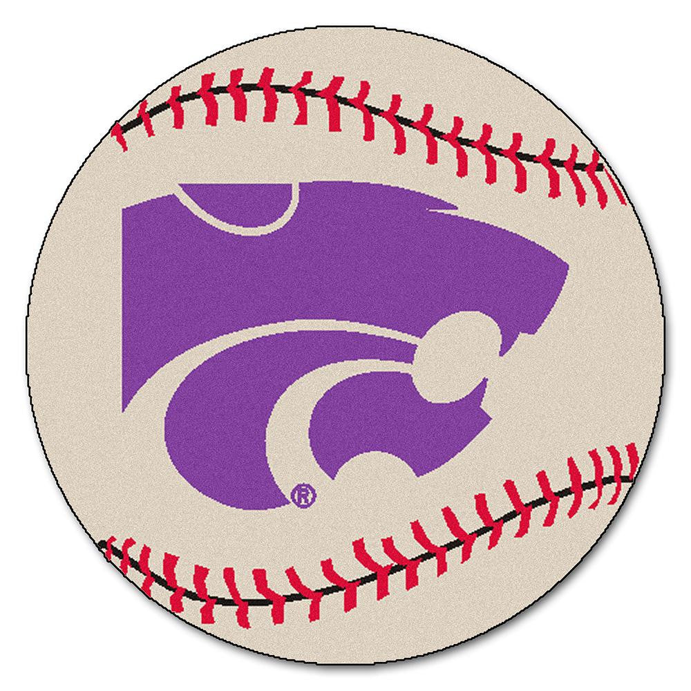 Kansas State Wildcats Ncaa "baseball" Round Floor Mat (29")