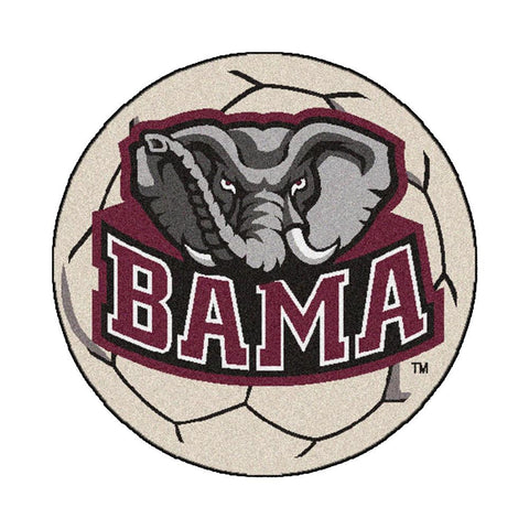 Alabama Crimson Tide Ncaa "soccer Ball" Round Floor Mat (29")