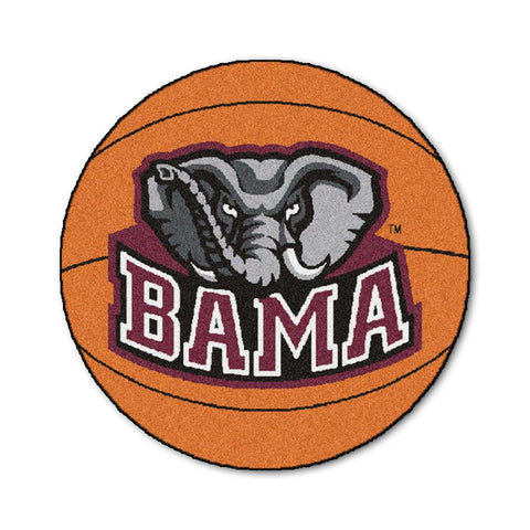 Alabama Crimson Tide Ncaa "basketball" Round Floor Mat (29")