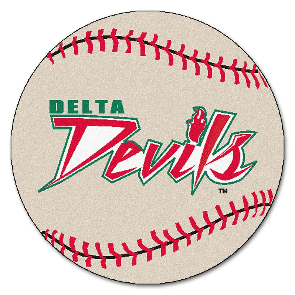 Mississippi Valley State Delta Devils Ncaa "baseball" Round Floor Mat (29")