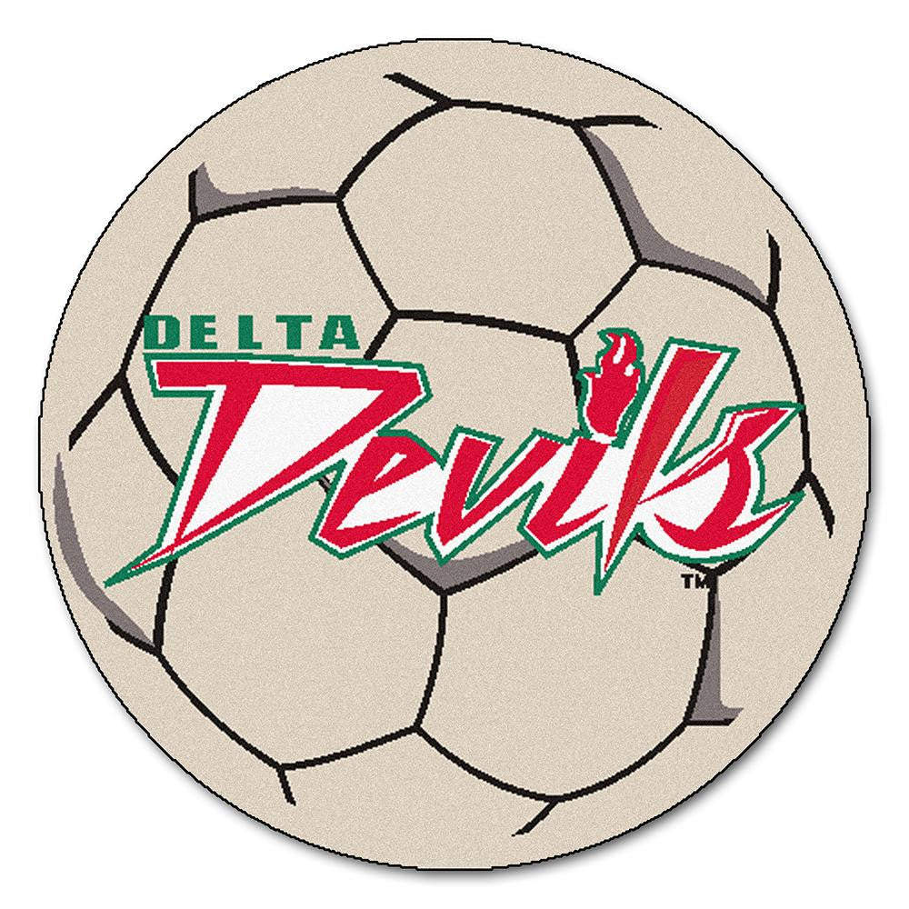 Mississippi Valley State Delta Devils Ncaa "soccer Ball" Round Floor Mat (29")