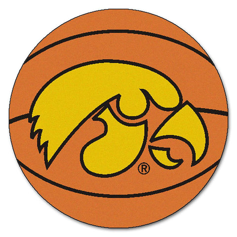 Iowa Hawkeyes Ncaa "basketball" Round Floor Mat (29")