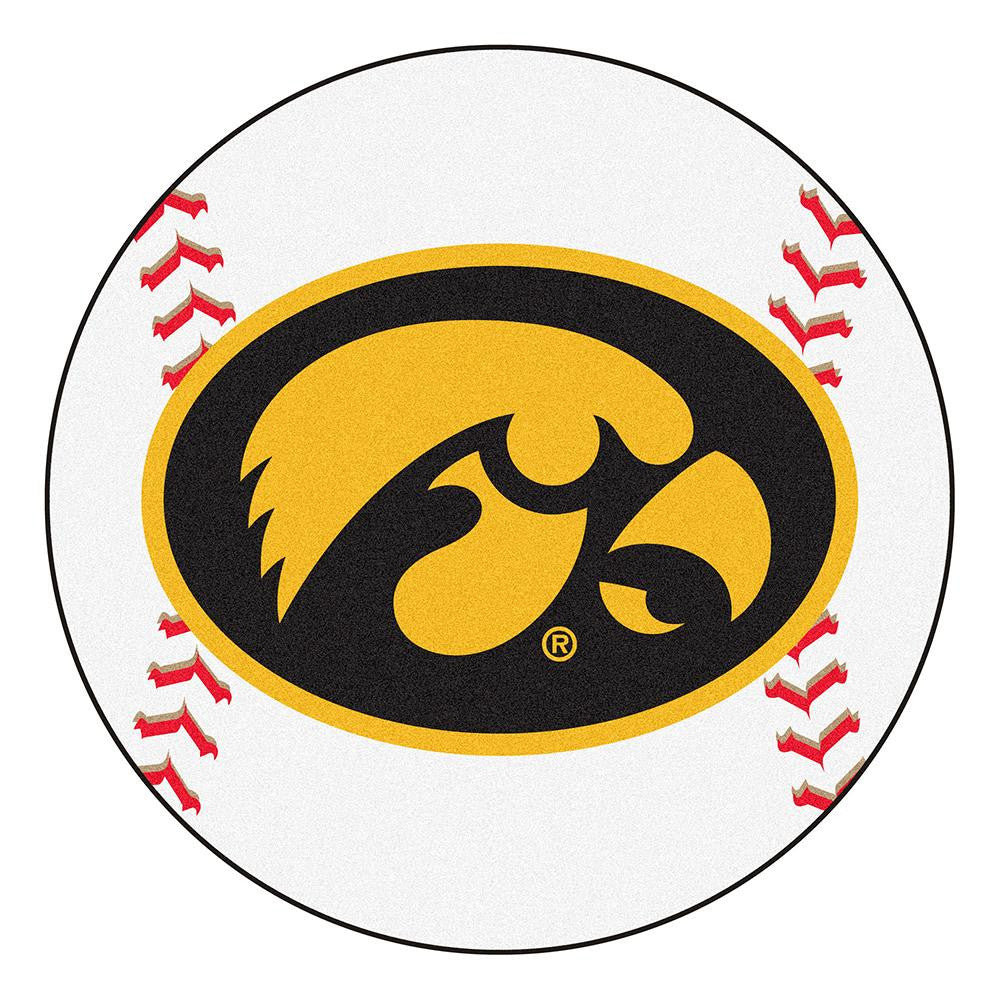 Iowa Hawkeyes Ncaa "baseball" Round Floor Mat (29")