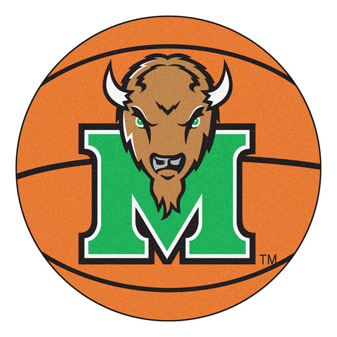 Marshall Thundering Herd Ncaa "basketball" Round Floor Mat (29")