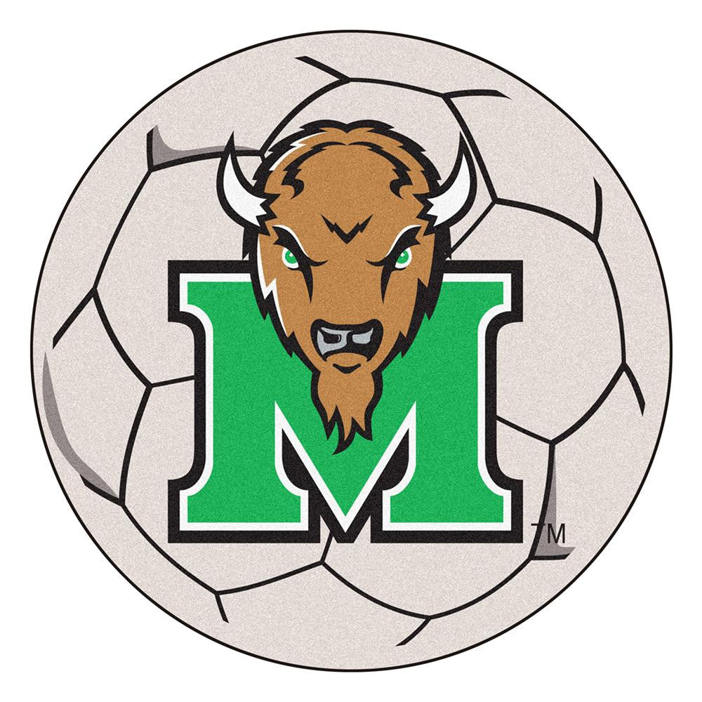 Marshall Thundering Herd Ncaa "soccer Ball" Round Floor Mat (29")